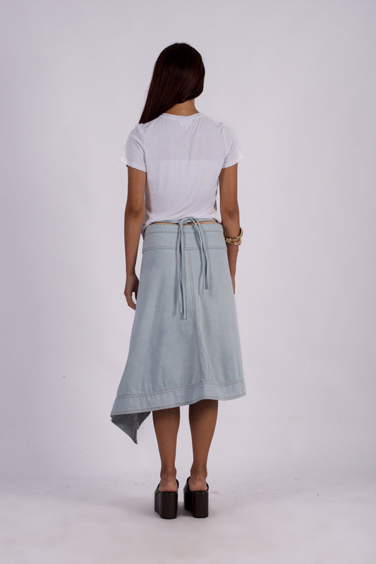 Silent Drape Wrap Skirt